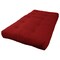 Blazing Needles Renewal 7-inch Twill Twin-size Futon Mattress - Ruby Red - Ruby Red